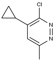 3-氯-4-环丙基-6-甲基哒嗪 结构式