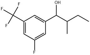 3-Fluoro-α-(1-methylpropyl)-5-(trifluoromethyl)benzenemethanol 结构式