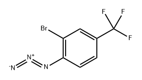 1-azido-2-bromo-4-(trifluoromethyl)benzene 结构式