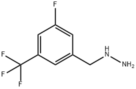 {[3-fluoro-5-(trifluoromethyl)phenyl]methyl}hydrazine 结构式