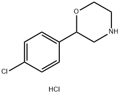 2-(4-氯苯基)吗啉盐酸盐 结构式