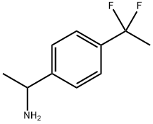 4-(1,1-二氟乙基)-Α-甲基苯甲胺 结构式