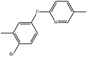 2-(4-Bromo-3-methylphenoxy)-5-methylpyridine 结构式