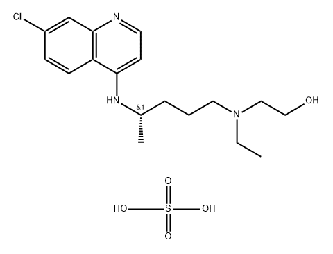 (S)-Hydroxychloroquine sulfate 结构式