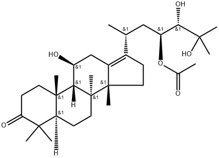 23-乙酰泽泻醇E 结构式