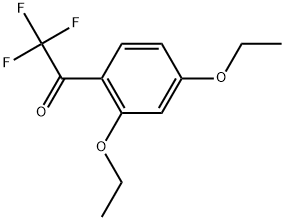 1-(2,4-Diethoxyphenyl)-2,2,2-trifluoroethanone 结构式