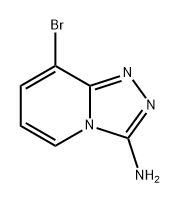 8-溴-1,2,4-三唑并[4,3-A]吡啶-3-胺 结构式