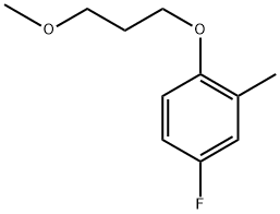 4-fluoro-1-(3-methoxypropoxy)-2-methylbenzene 结构式