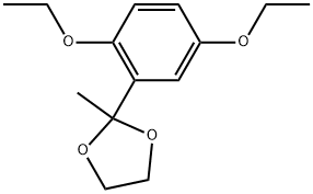 2-(2,5-Diethoxyphenyl)-2-methyl-1,3-dioxolane 结构式