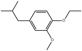 1-Ethoxy-2-methoxy-4-(2-methylpropyl)benzene 结构式