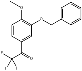 1-(3-(Benzyloxy)-4-methoxyphenyl)-2,2,2-trifluoroethanone 结构式