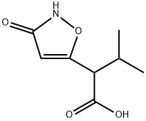 3-甲基-2-(3-氧代-2,3-二氢异噁唑-5-基)丁酸 结构式