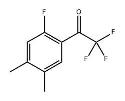 2,2,2-Trifluoro-1-(2-fluoro-4,5-dimethylphenyl)ethanone 结构式