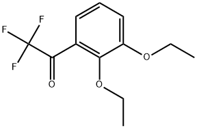 1-(2,3-Diethoxyphenyl)-2,2,2-trifluoroethanone 结构式