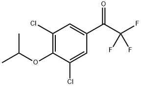 1-(3,5-DICHLORO-4-ISOPROPOXYPHENYL)-2,2,2-TRIFLUOROETHANO 结构式