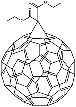 (1,2-METHANOFULLERENE C60)-61,61-DICARBOXYLIC ACID DIETHYL ESTER 结构式