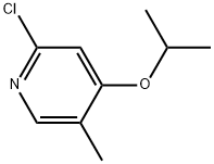 2-chloro-4-isopropoxy-5-methylpyridine 结构式