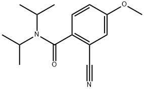 2-Cyano-4-methoxy-N,N-bis(1-methylethyl)benzamide 结构式