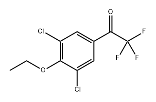 1-(3,5-Dichloro-4-ethoxyphenyl)-2,2,2-trifluoroethanone 结构式