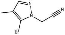 5-Bromo-4-methyl-1H-pyrazole-1-acetonitrile 结构式