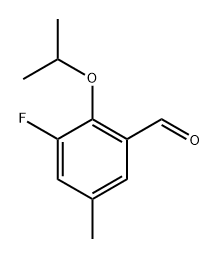 3-Fluoro-2-isopropoxy-5-methylbenzaldehyde 结构式