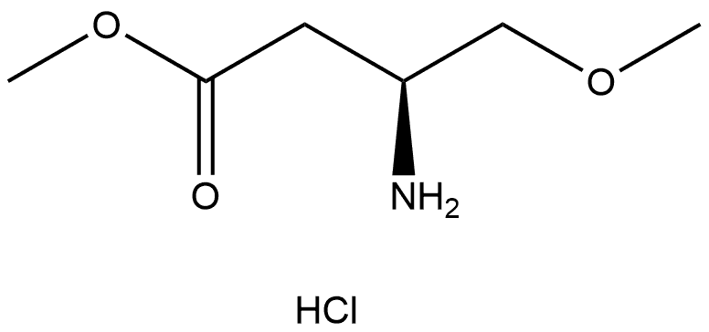 methyl (S)-3-amino-4-methoxybutanoate hydrochloride 结构式