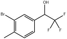 1-(3-溴-4-甲基苯基)-2,2,2-三氟乙烷-1-醇 结构式