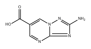 2-amino-[1,2,4]triazolo[1,5-a]pyrimidine-6-carboxylic acid 结构式