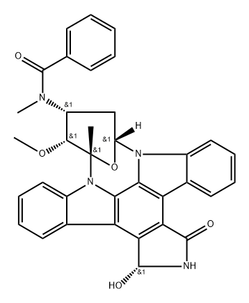 3 Hydroxy Midostaurin Epimer 2 (CGP52421 Epimer 2) 结构式
