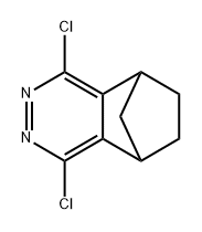 1,4-二氯-5,6,7,8-四氢-5,8-桥亚甲基酞嗪 结构式
