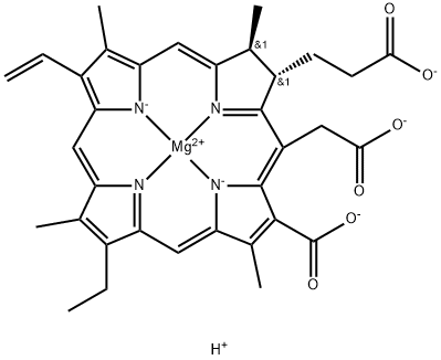 MAGNESIUM CHLOROPHYLLIN, 13-98% 结构式