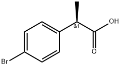 (R)-2-(4-溴苯基)丙酸 结构式