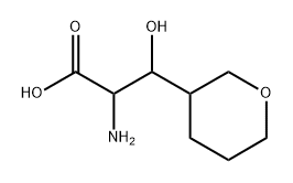 2-氨基-3-羟基-3-(四氢-2H-吡喃-3-基)丙酸 结构式
