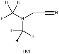 2-[Di(methyl-d3)amino]acetonitrile Hydrochloride 结构式