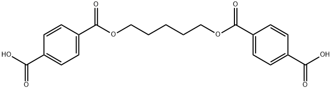 4,4'-((戊烷-1,5-二基双(氧))双(羰基))二苯甲酸 结构式