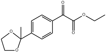 ethyl 2-(4-(2-methyl-1,3-dioxolan-2-yl)phenyl)-2-oxoacetate 结构式