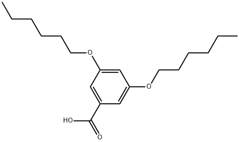 3,5-Bis(hexyloxy)benzoic acid 结构式