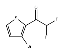 1-(3-溴噻吩-2-基)-2,2-二氟乙酮 结构式