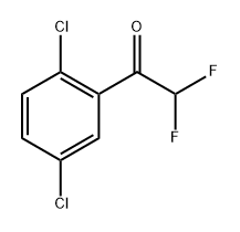1-(2,5-dichlorophenyl)-2,2-difluoroethanone 结构式