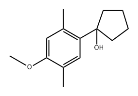 1-(4-methoxy-2,5-dimethylphenyl)cyclopentanol 结构式