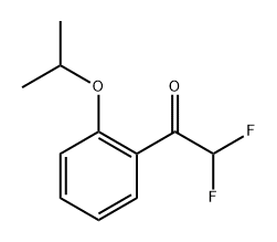 2,2-Difluoro-1-(2-isopropoxy-phenyl)-ethanone 结构式