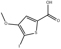 5-Iodo-4-methoxy-2-thiophenecarboxylic acid 结构式