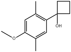 1-(4-methoxy-2,5-dimethylphenyl)cyclobutanol 结构式