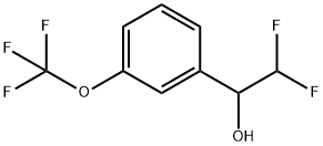 α-(Difluoromethyl)-3-(trifluoromethoxy)benzenemethanol 结构式