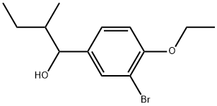 3-Bromo-4-ethoxy-α-(1-methylpropyl)benzenemethanol 结构式