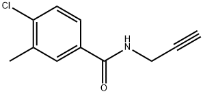 4-Chloro-3-methyl-N-2-propyn-1-ylbenzamide 结构式