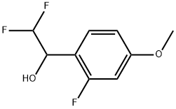 α-(Difluoromethyl)-2-fluoro-4-methoxybenzenemethanol 结构式