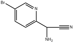 2-氨基-2-(5-溴吡啶-2-基)乙腈 结构式