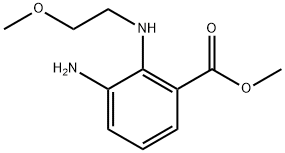 3-氨基-2-((2-甲氧基乙基)氨基)苯甲酸甲酯 结构式