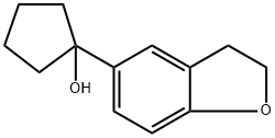 1-(2,3-dihydrobenzofuran-5-yl)cyclopentanol 结构式